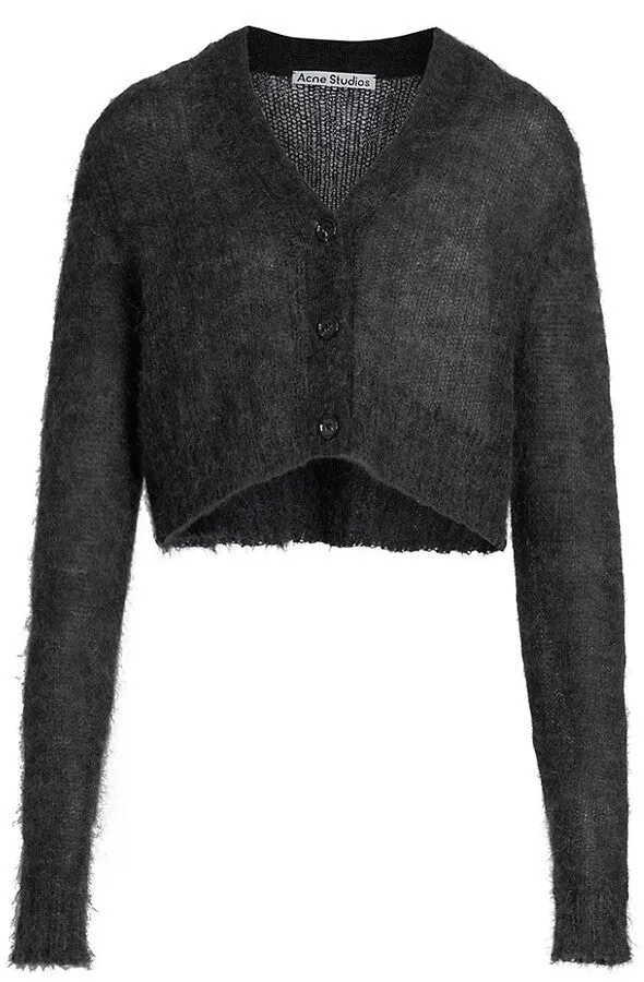 Acne Studios Mohair Cropped Cardigan