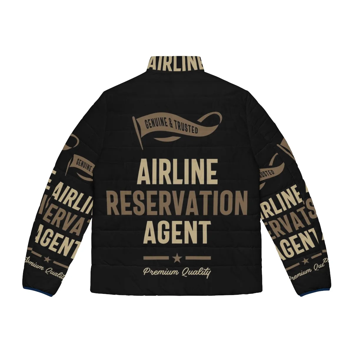 Airline Reservation Agent Puffer Jacket: Stay Warm on the Job