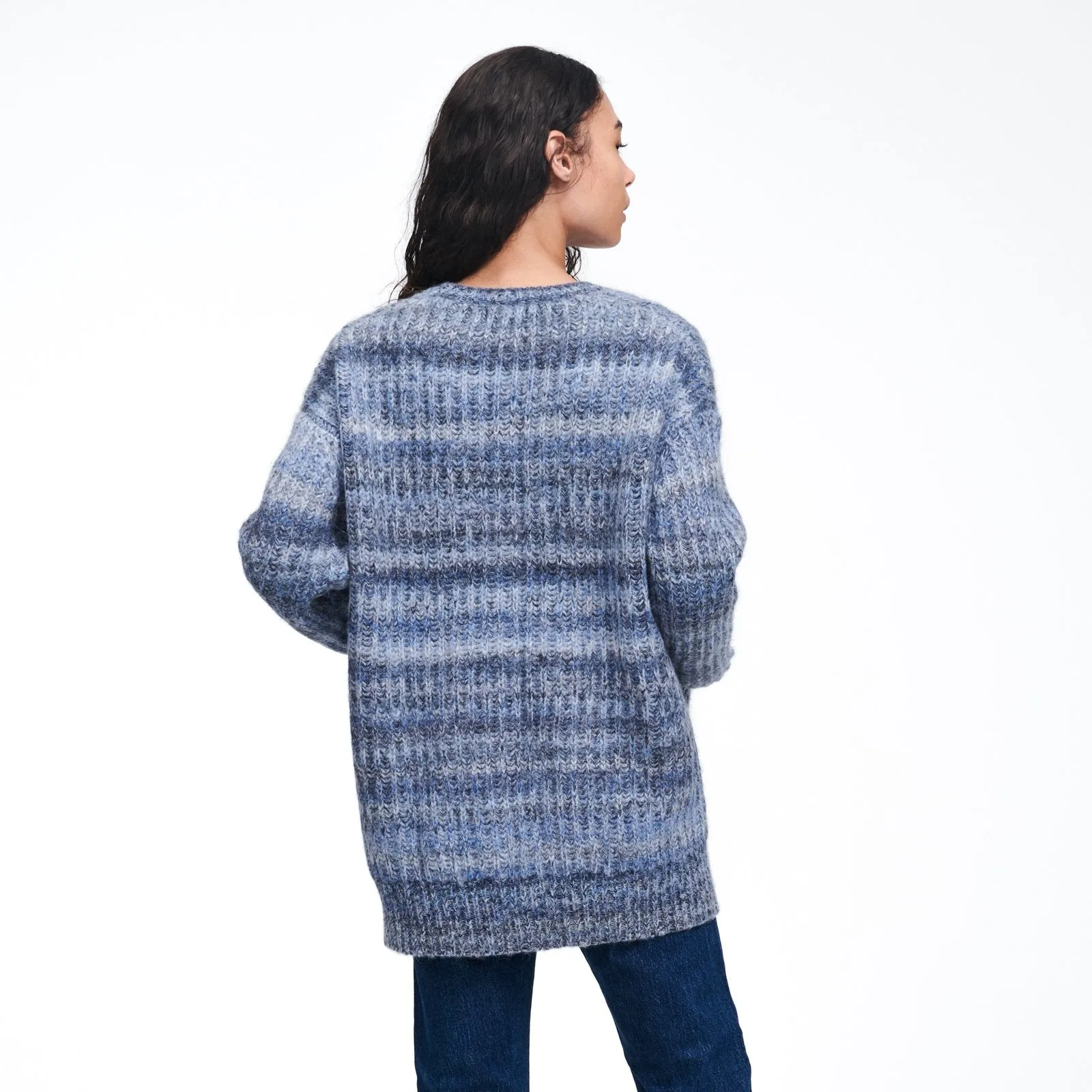 Alpaca-Blend Space Dye Cardigan