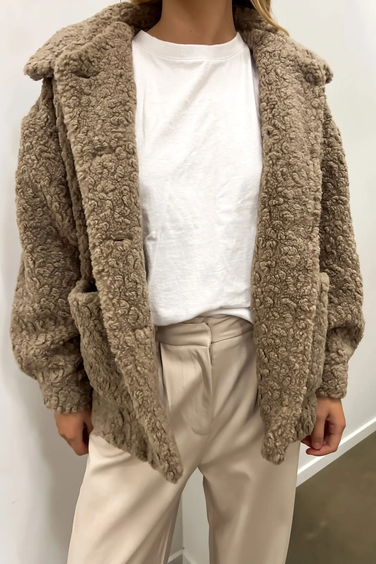 Andrew Teddy Jacket Mocha