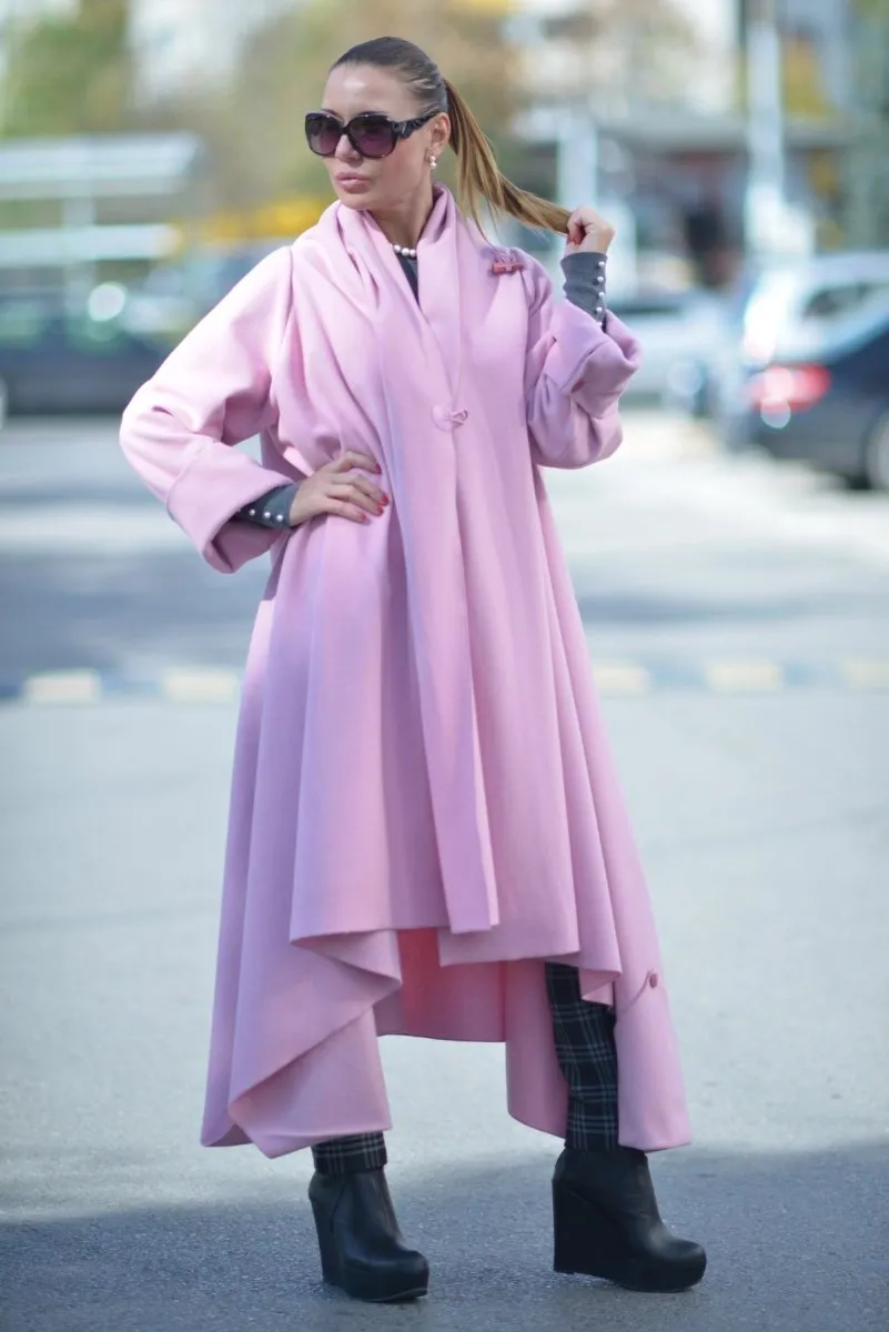 Baby Pink Winter Loose Coat RENATA