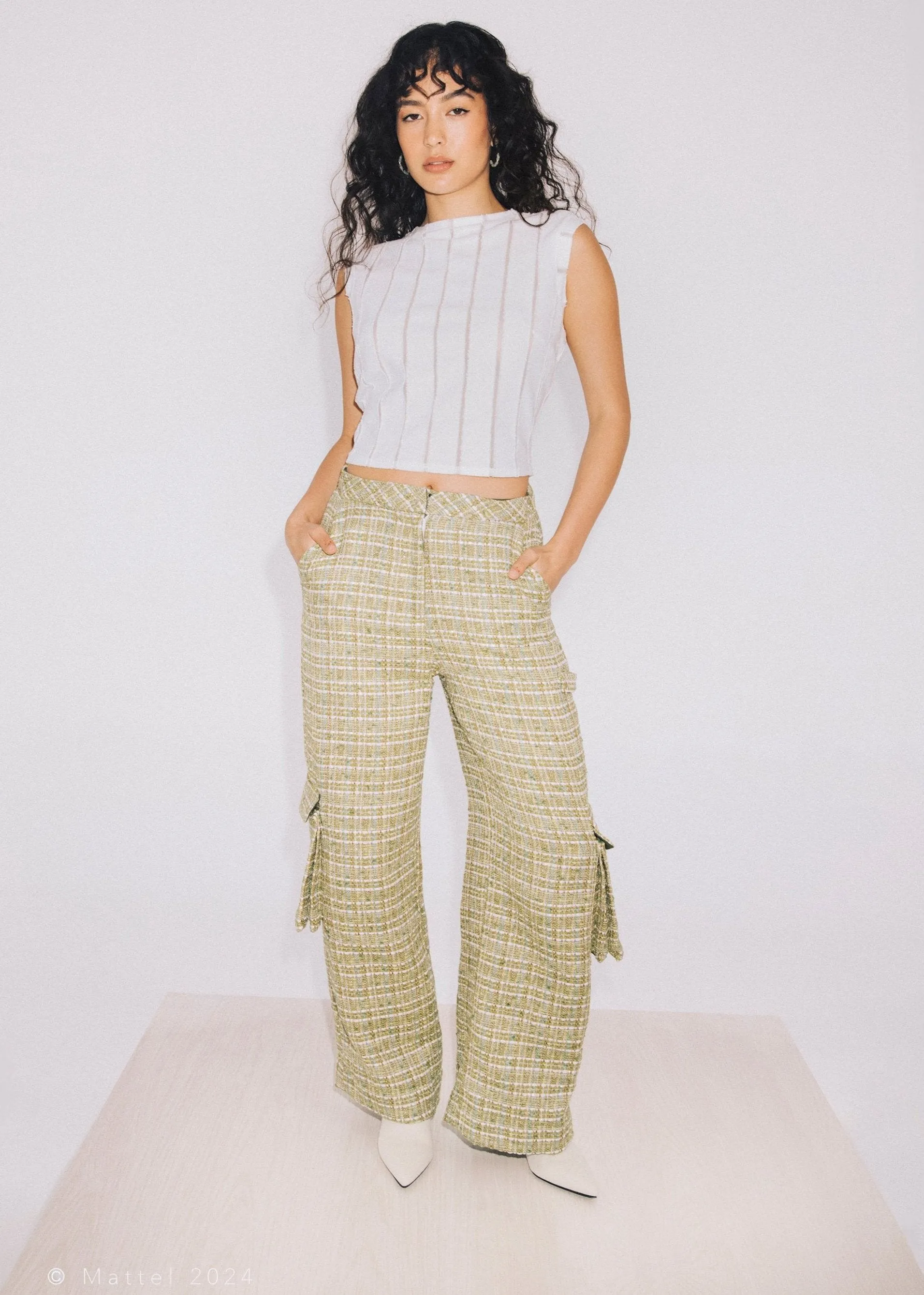 Barbie® Tweed Cargo Pant