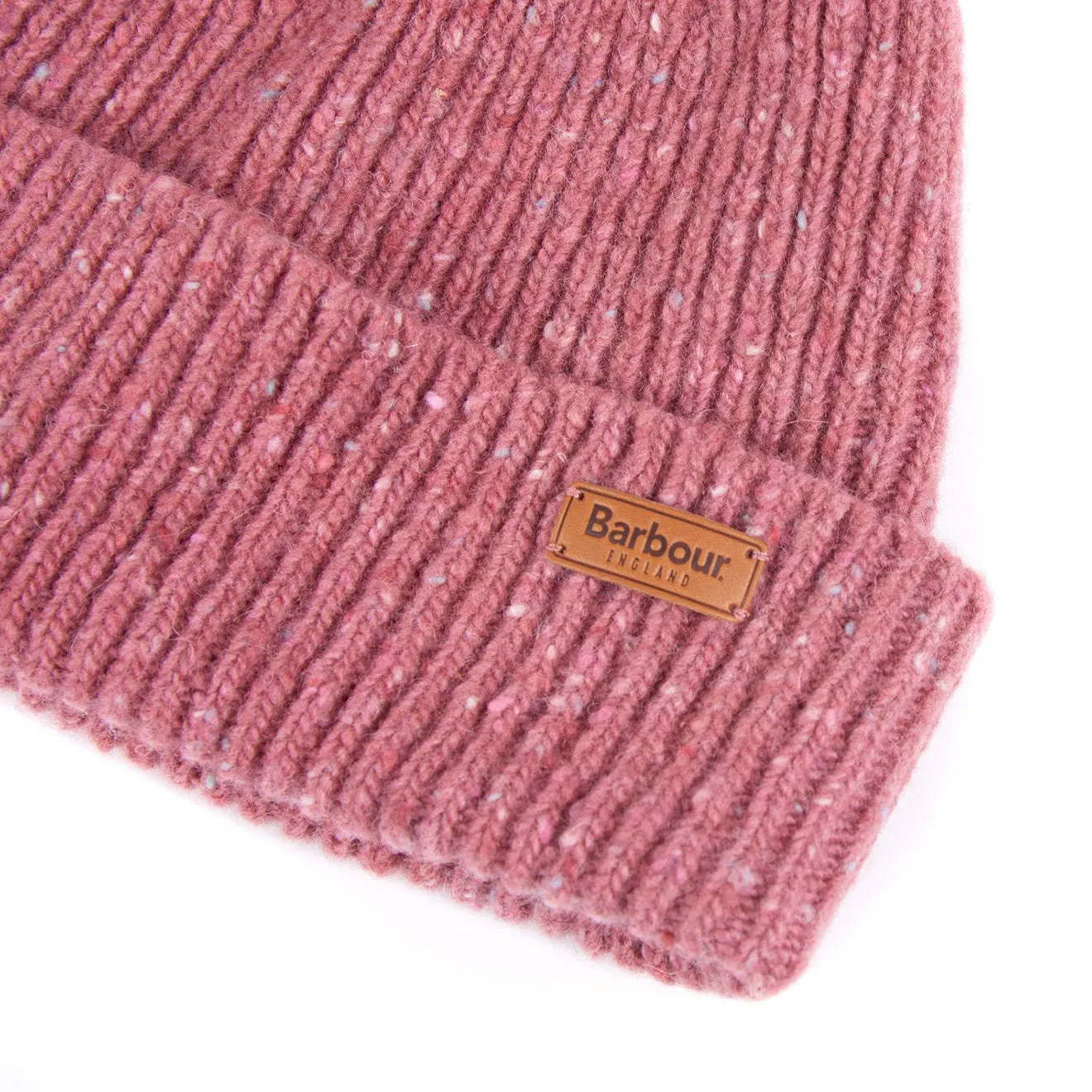 Barbour Womens Foreland Pom Beanie Pink