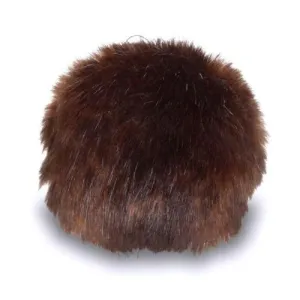 Bernat Faux Fur Pom Pom 3" - Brown Muskrat