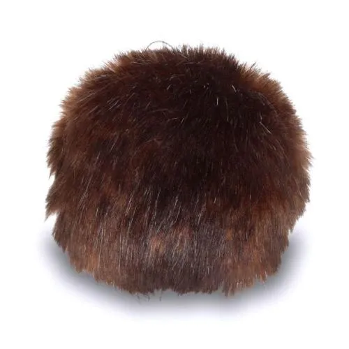 Bernat Faux Fur Pom Pom 3" - Brown Muskrat