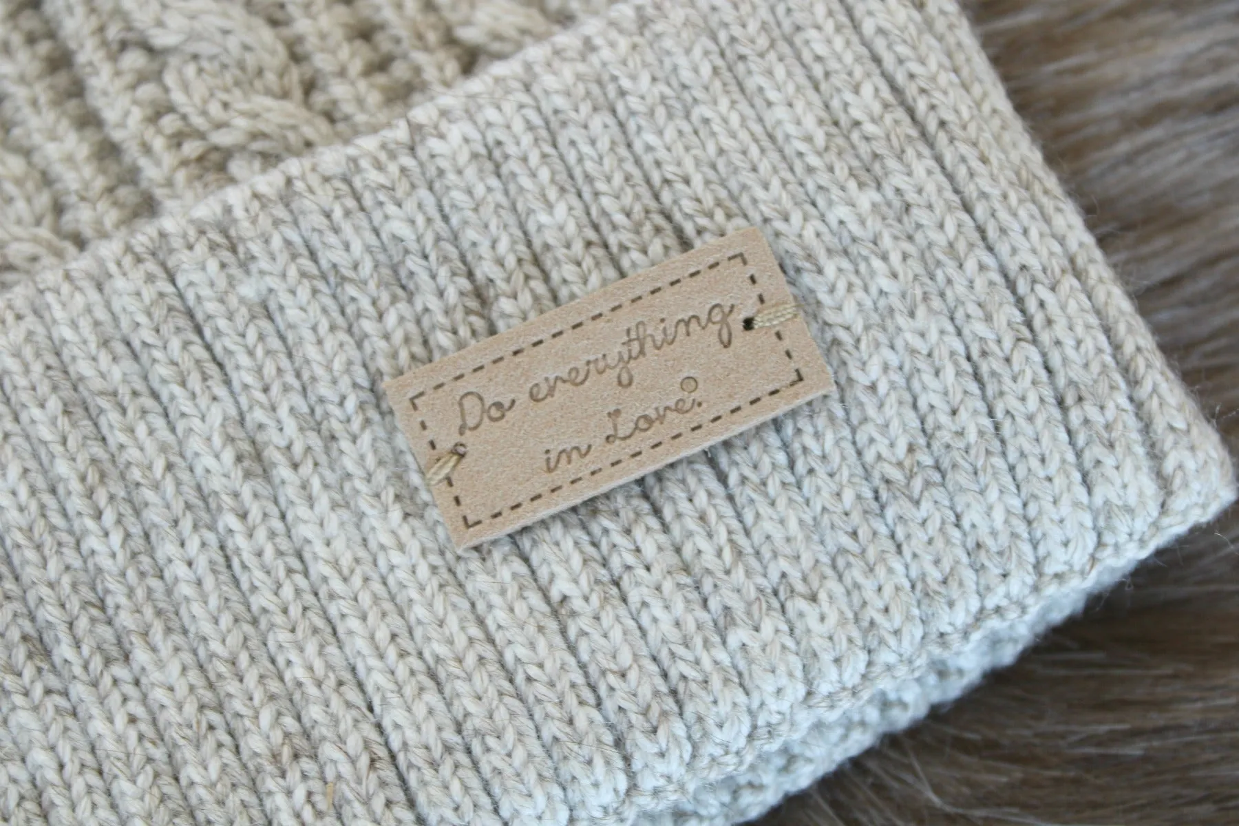 Cable Knit Pom Beanies | Do Everything in Love