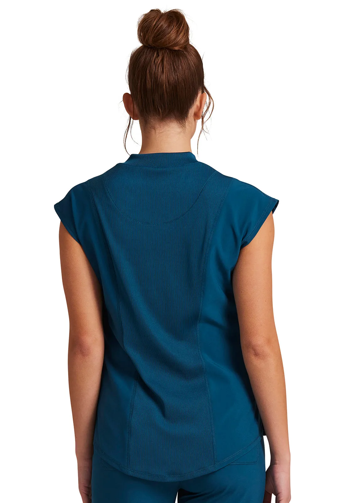 Cherokee Infinity - Mock Neck Scrub Top