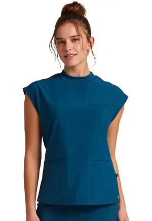 Cherokee Infinity - Mock Neck Scrub Top