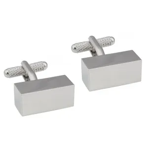 Chunky Polished Cuboid Cufflinks