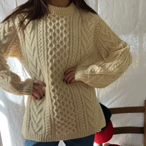 Cream Wool Chunky Knit