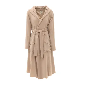 Designer Wrap Cardigan Coat Beige