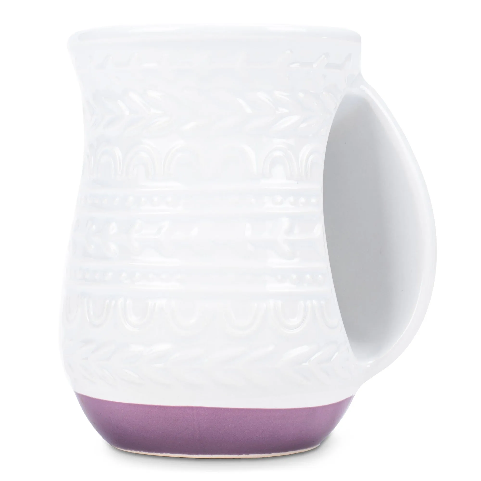 Elanze Designs Cup of Cozy Purple 14 ounce Ceramic Handwarmer Mug