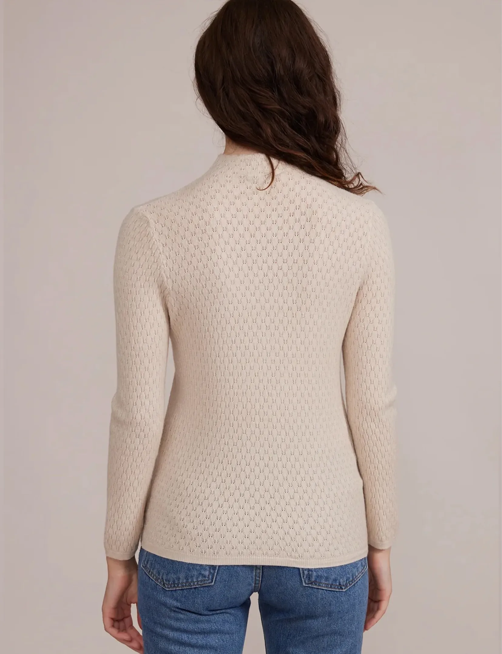 Ellis Mockneck Top, Beige