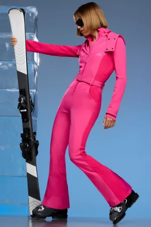 Fleece Lined Ski Suit in Fuchsia Pink