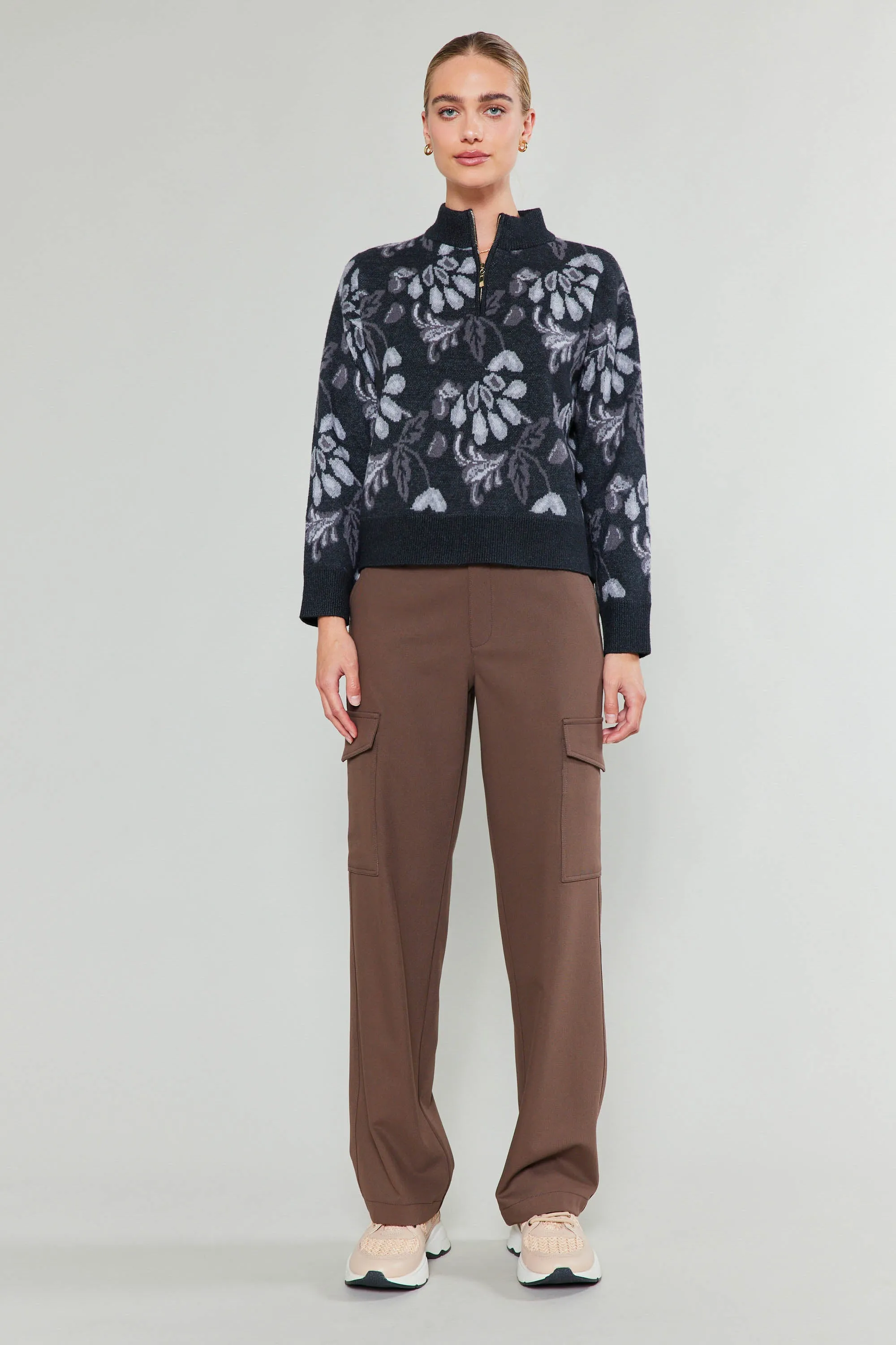 Floral Jacquard Sweater