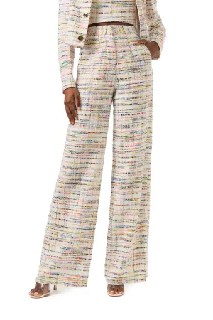 High Waisted Tweed Trouser