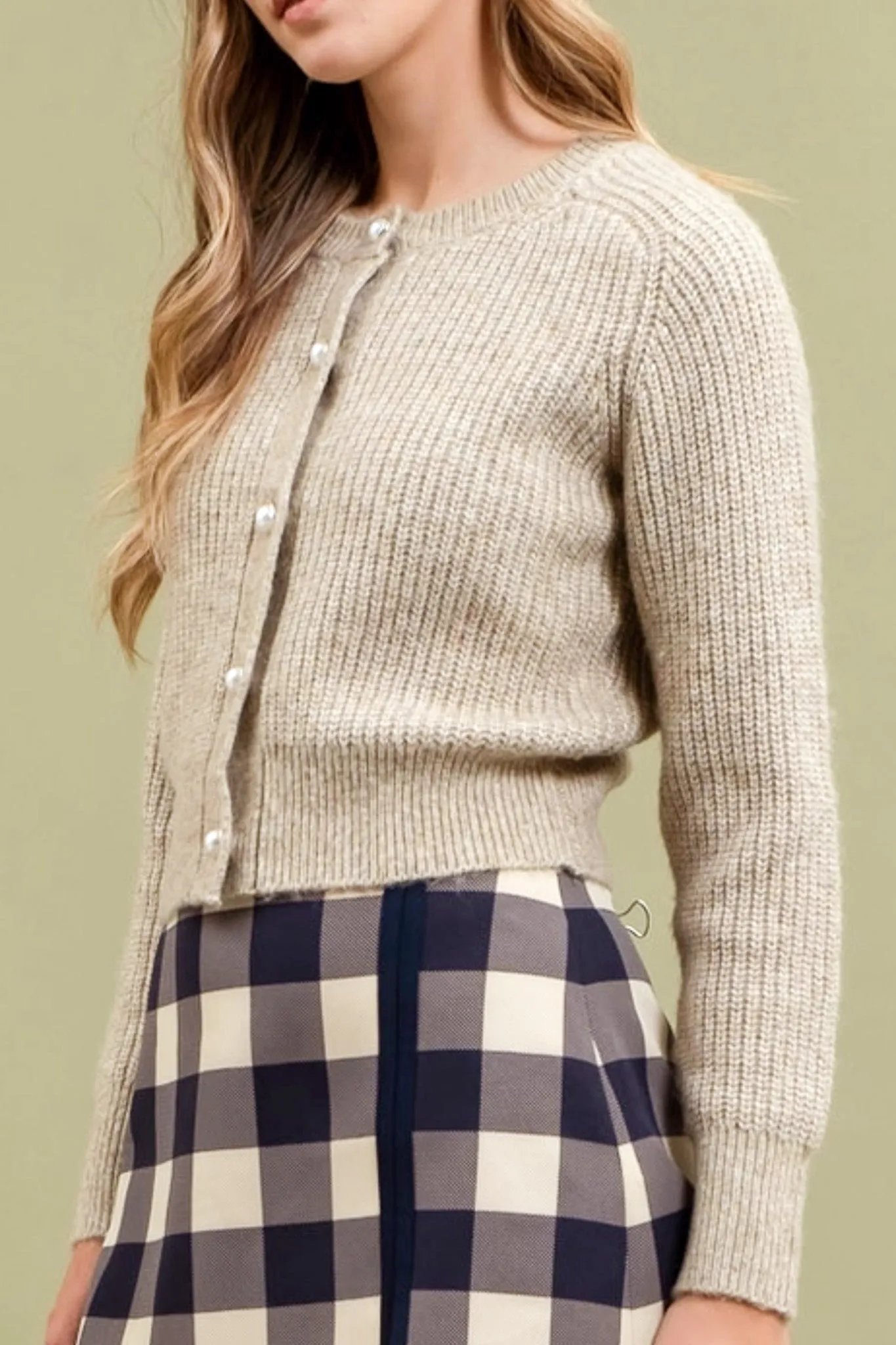 Isobel Pearl Button Cardigan