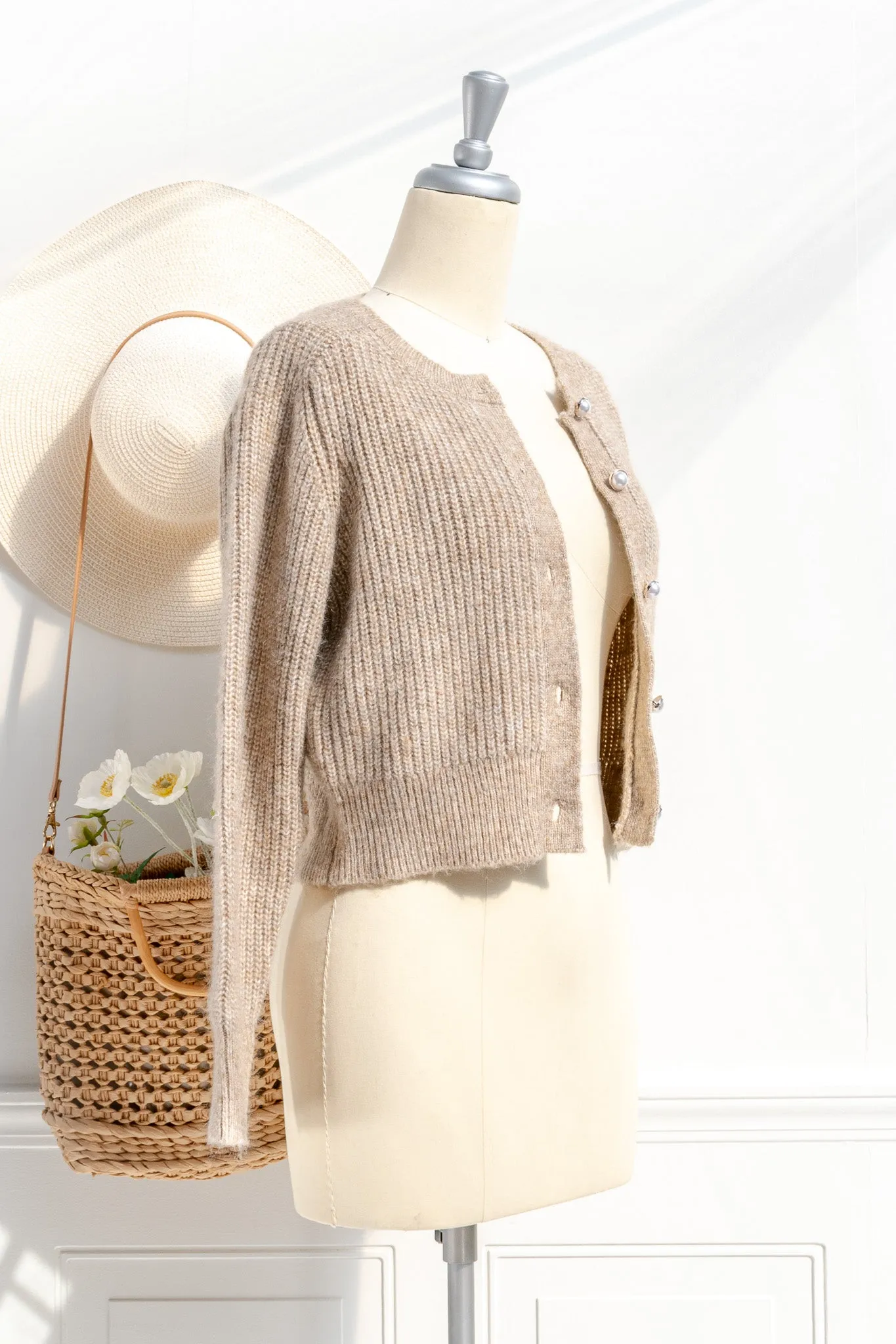 Isobel Pearl Button Cardigan