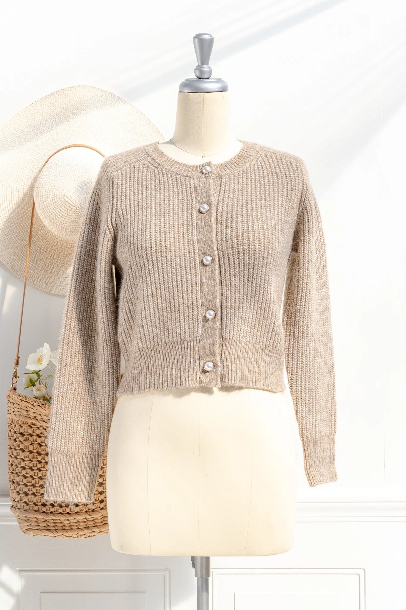 Isobel Pearl Button Cardigan