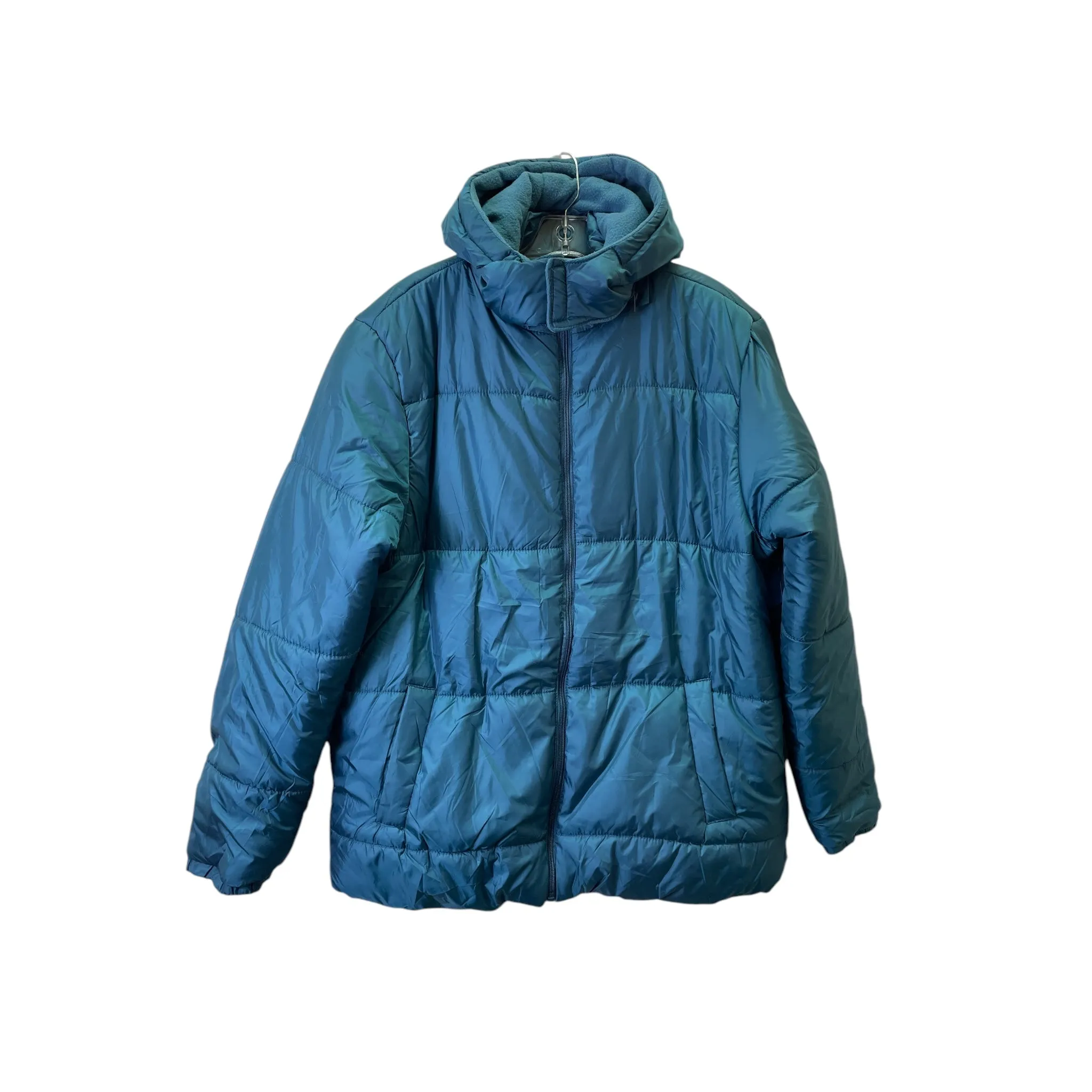 Jacket Puffer & Quilted By Operation Warm In Teal, Size:Xl