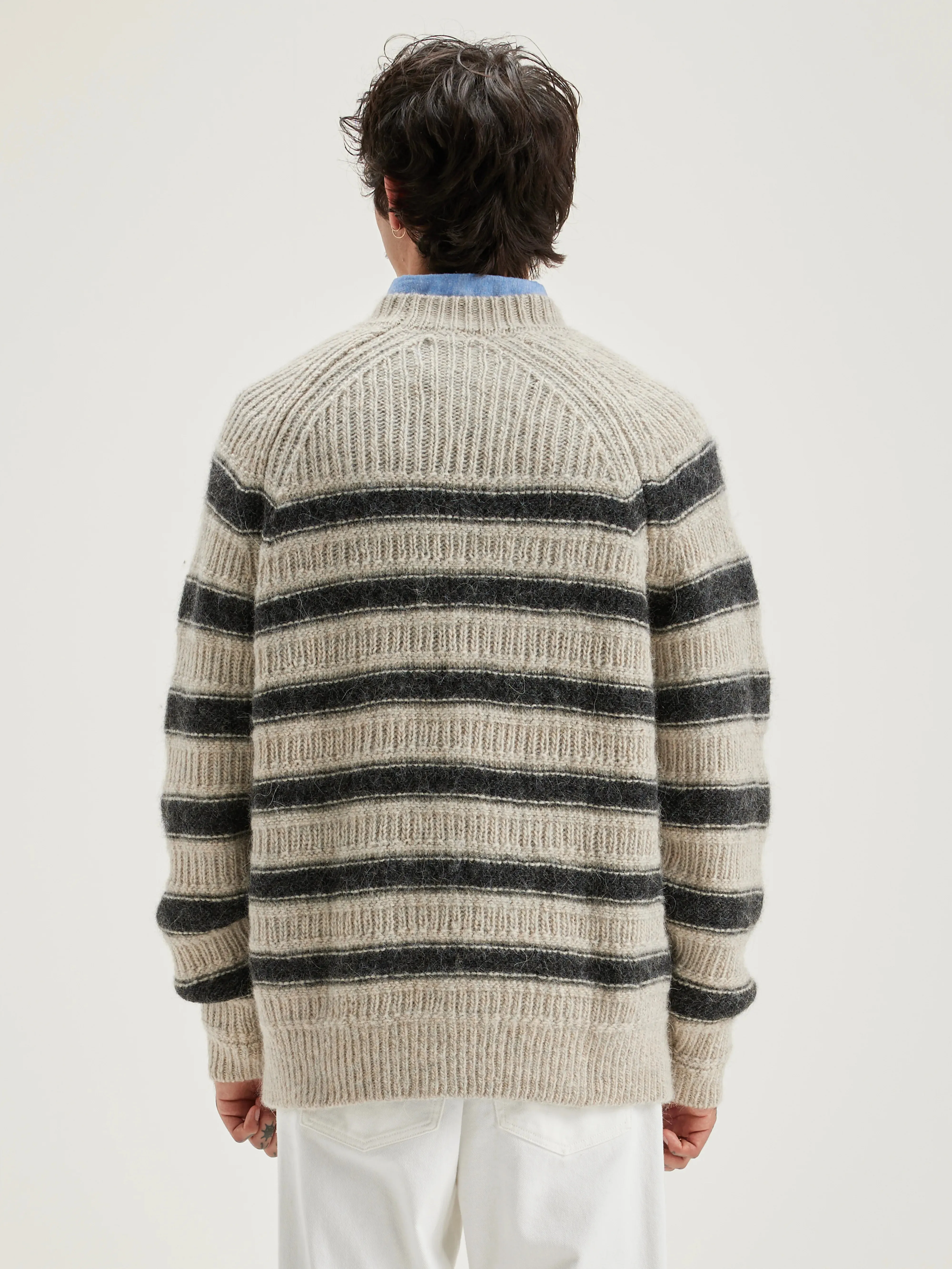 Lidon crew-neck sweater (242 / M / STRIPE A)