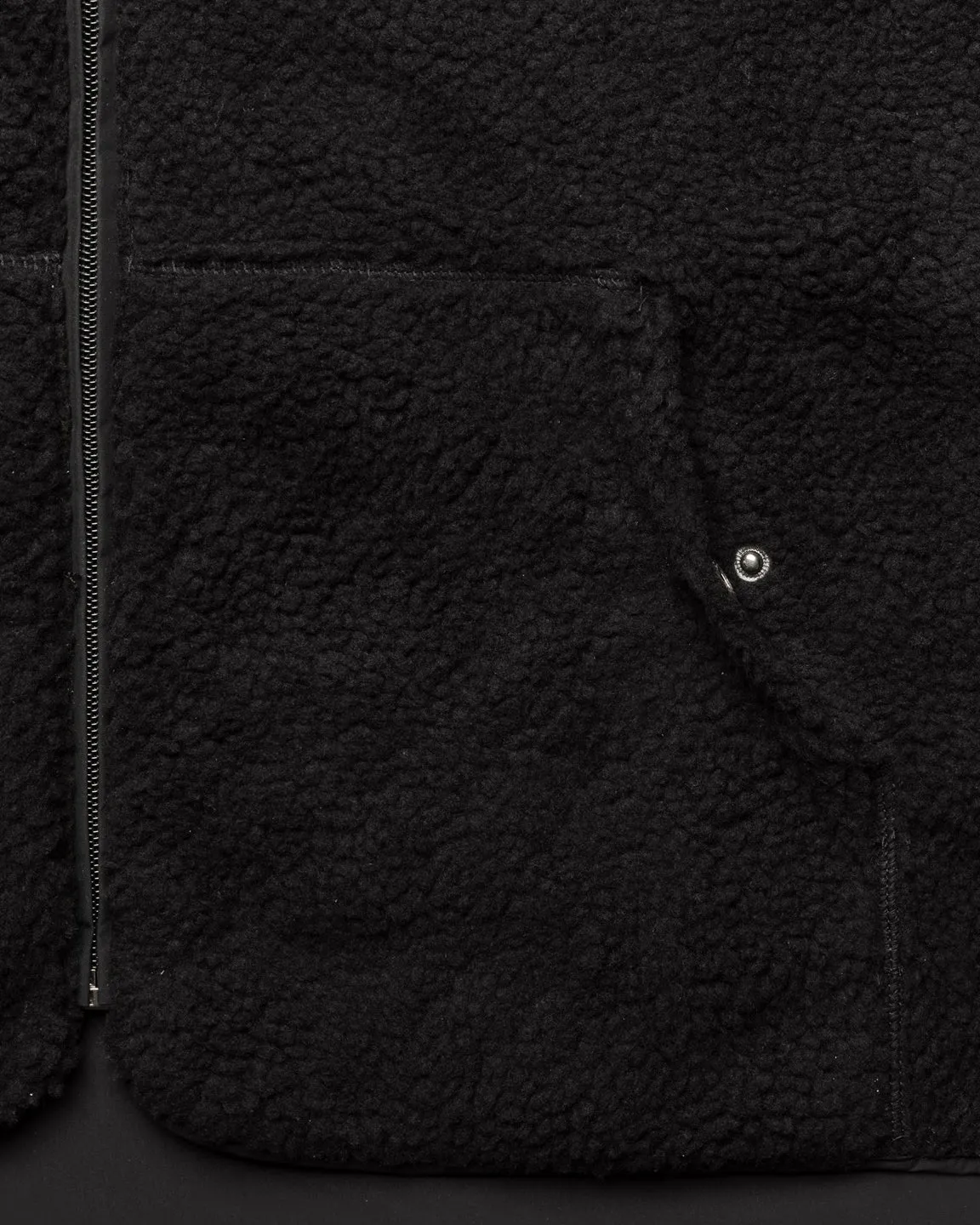 Maium Teddy Windbreaker Reversible - Black