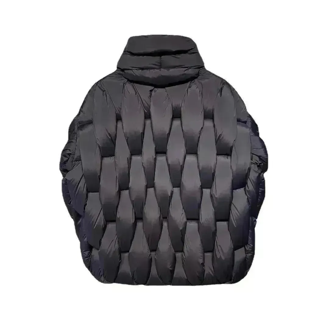 Men's Winter Cotton Thick Warm Puffer Jacket Street Hip pop style