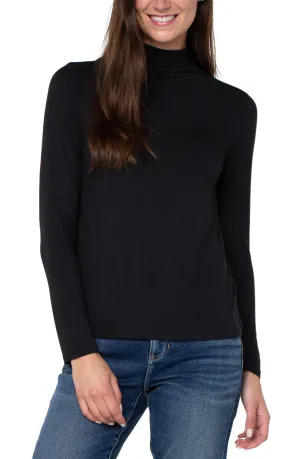 Mock Neck Long Sleeve Top