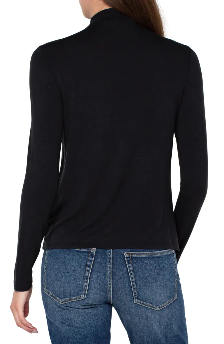 Mock Neck Long Sleeve Top