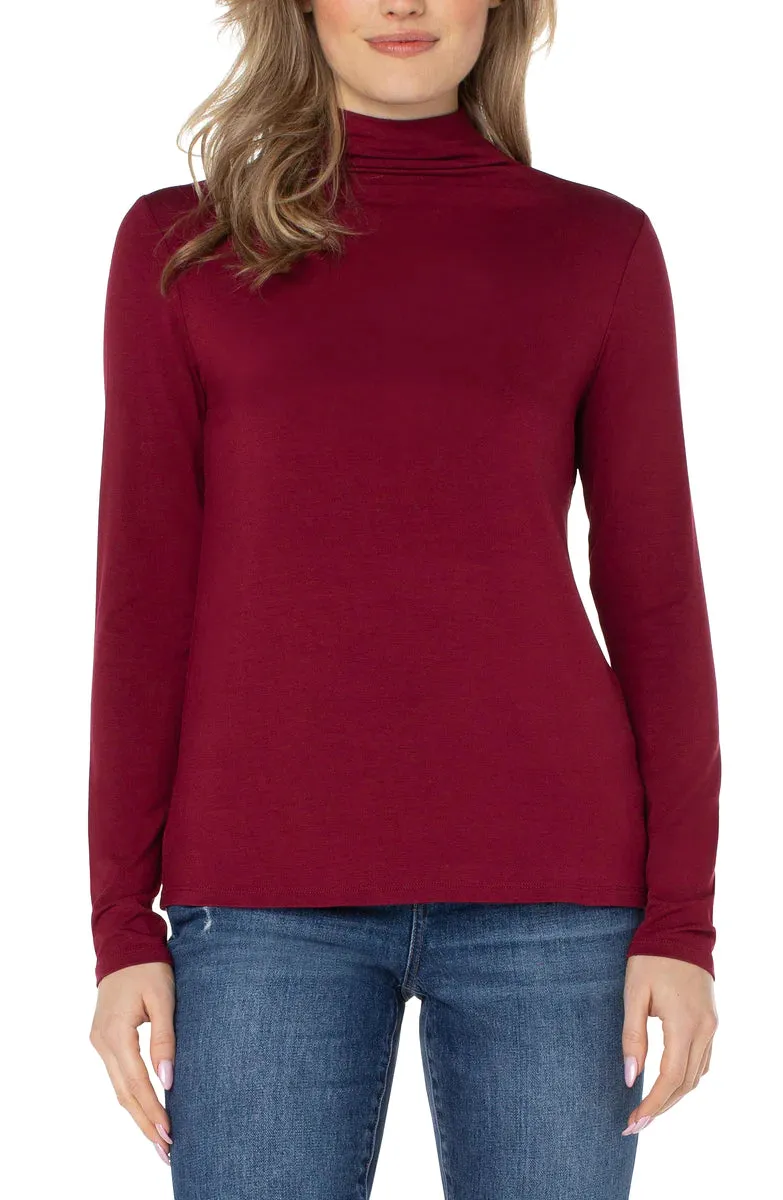 Mock Neck Long Sleeve Top