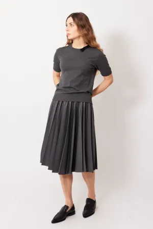 N°21 Lightweight Wool Double Pleated Skirt