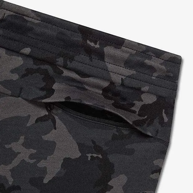 NIKE TECH FLEECE CAMO MEN'S TROUSERS - Medium Ash Black