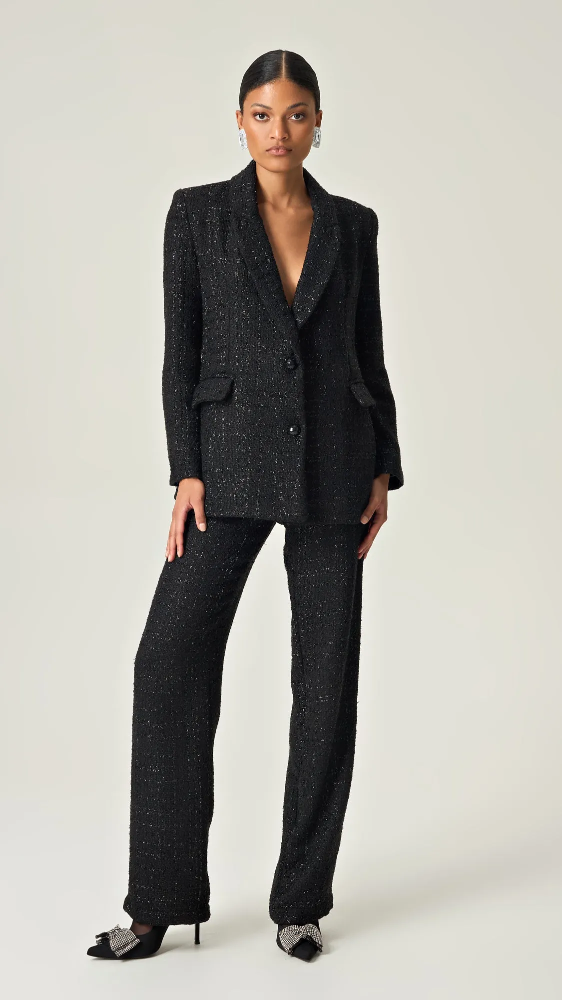 NOIR SOPHISTICATION TWEED BLAZER