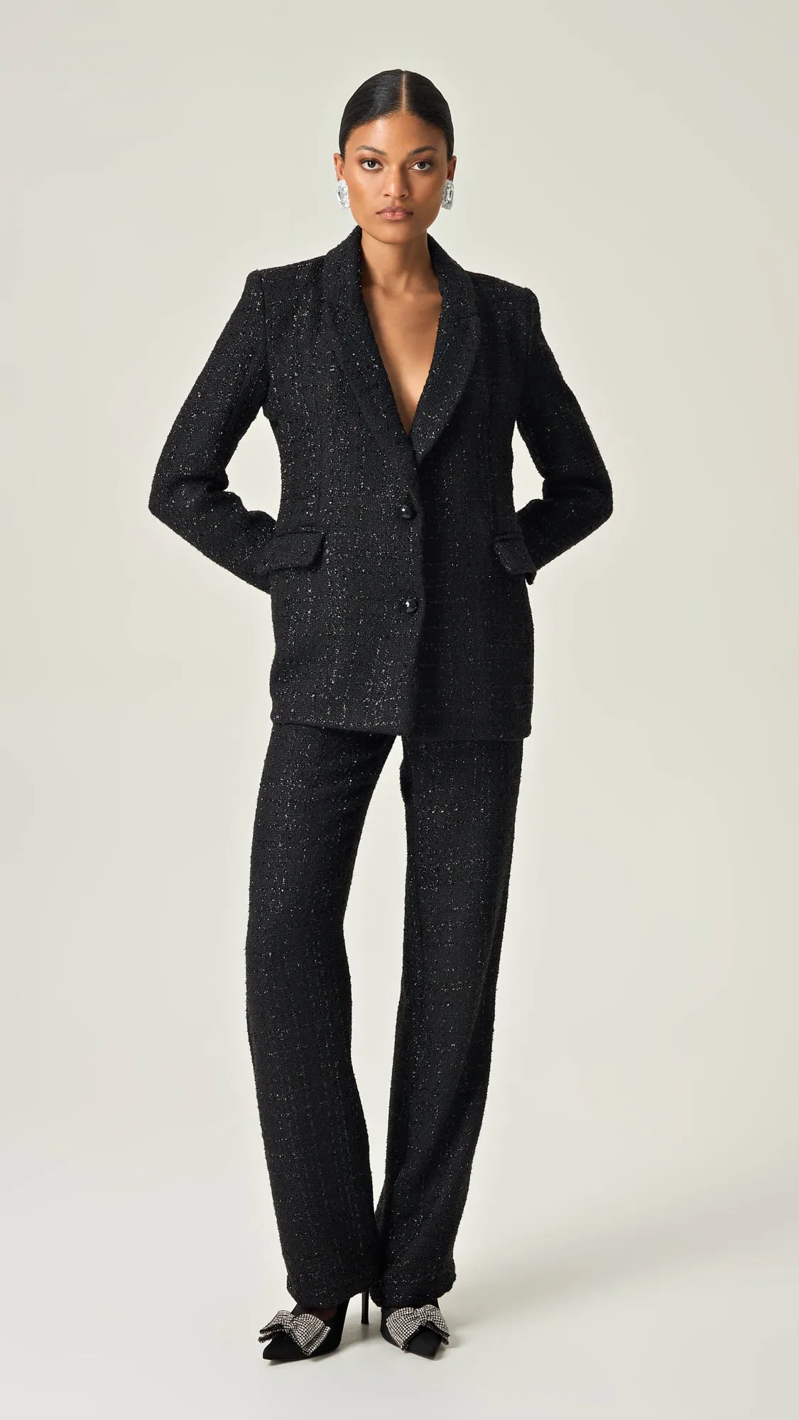 NOIR SOPHISTICATION TWEED BLAZER