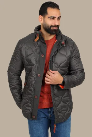 Quilted Puffer Excellence in Dark Gray