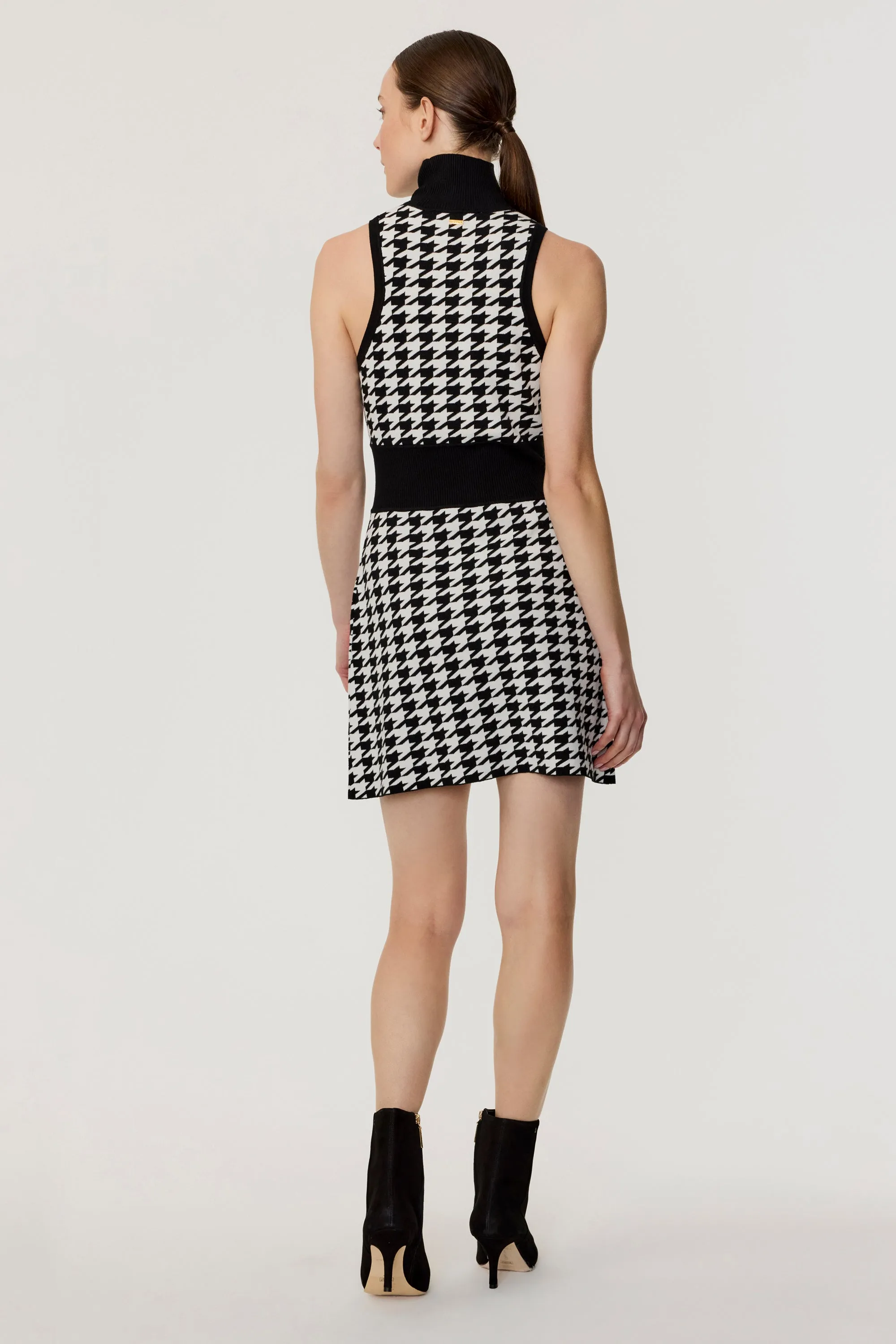 Shelby Houndstooth Mini Dress