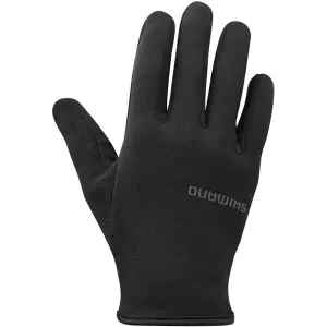 Shimano Clothing Unisex Light Thermal Gloves; Black; Size M