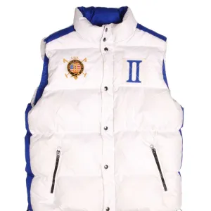 VINTAGE POLO RALPH LAUREN VEST DOWN PUFFER JACKET WHITE LARGE