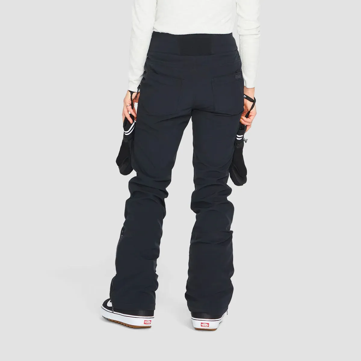 Volcom Battle Stretch High Rise Snow Pants Black - Womens