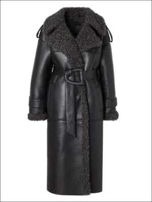 Winter Jacket with Plush Fur Collar for the Discerning Woman