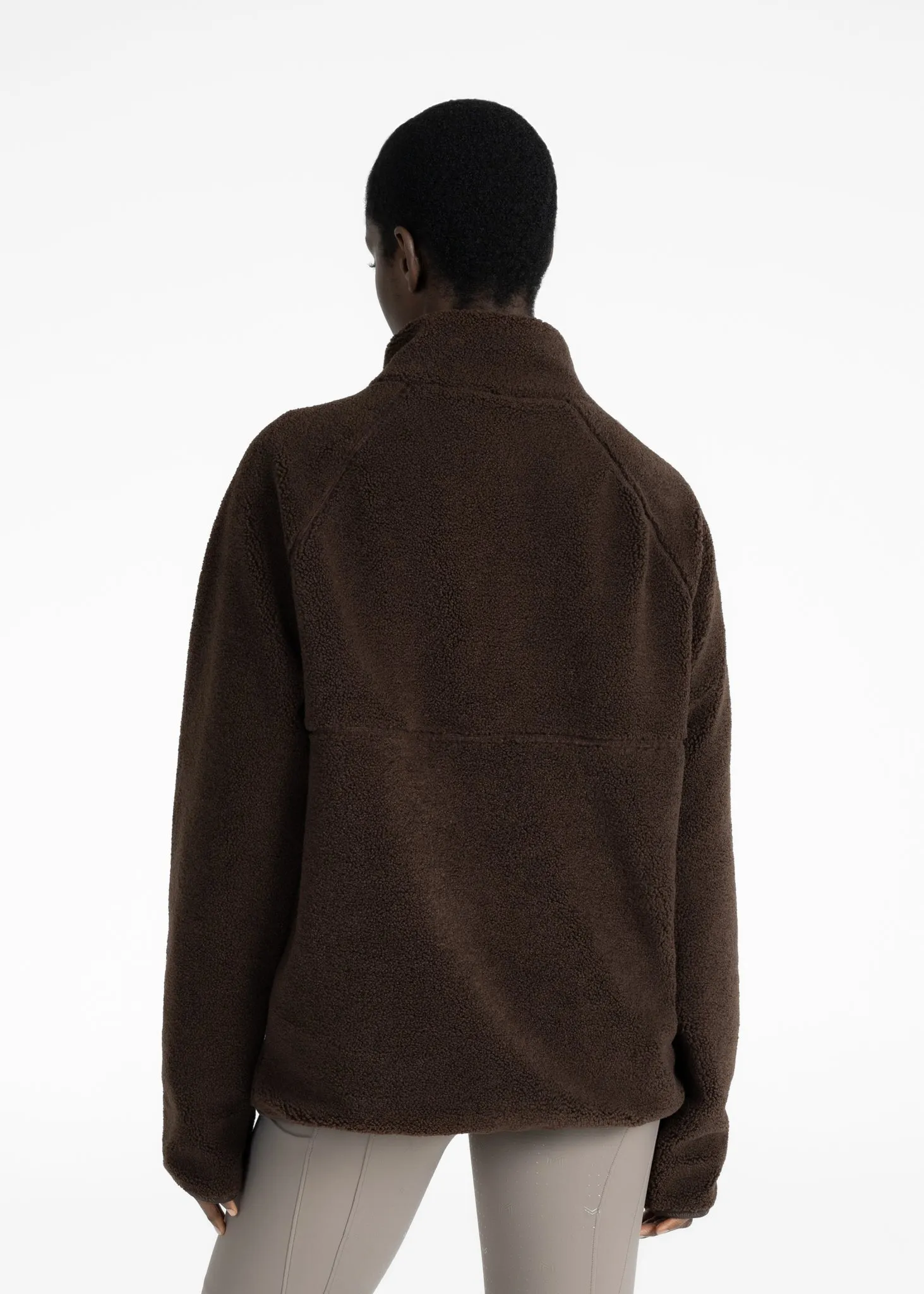 Women Clan Teddy Halfzip (Chocolate)